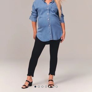 Abercrombie & Fitch maternity super skinny ankle jean